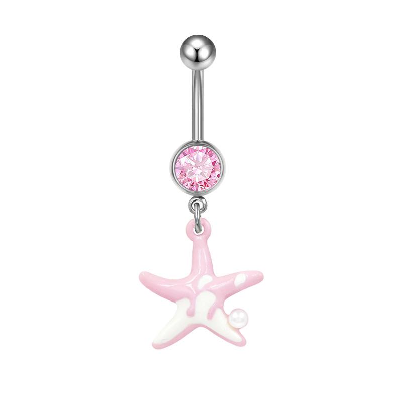 Gaibei Trendy European & American Cat Dolphin Navel Ring Jewelry