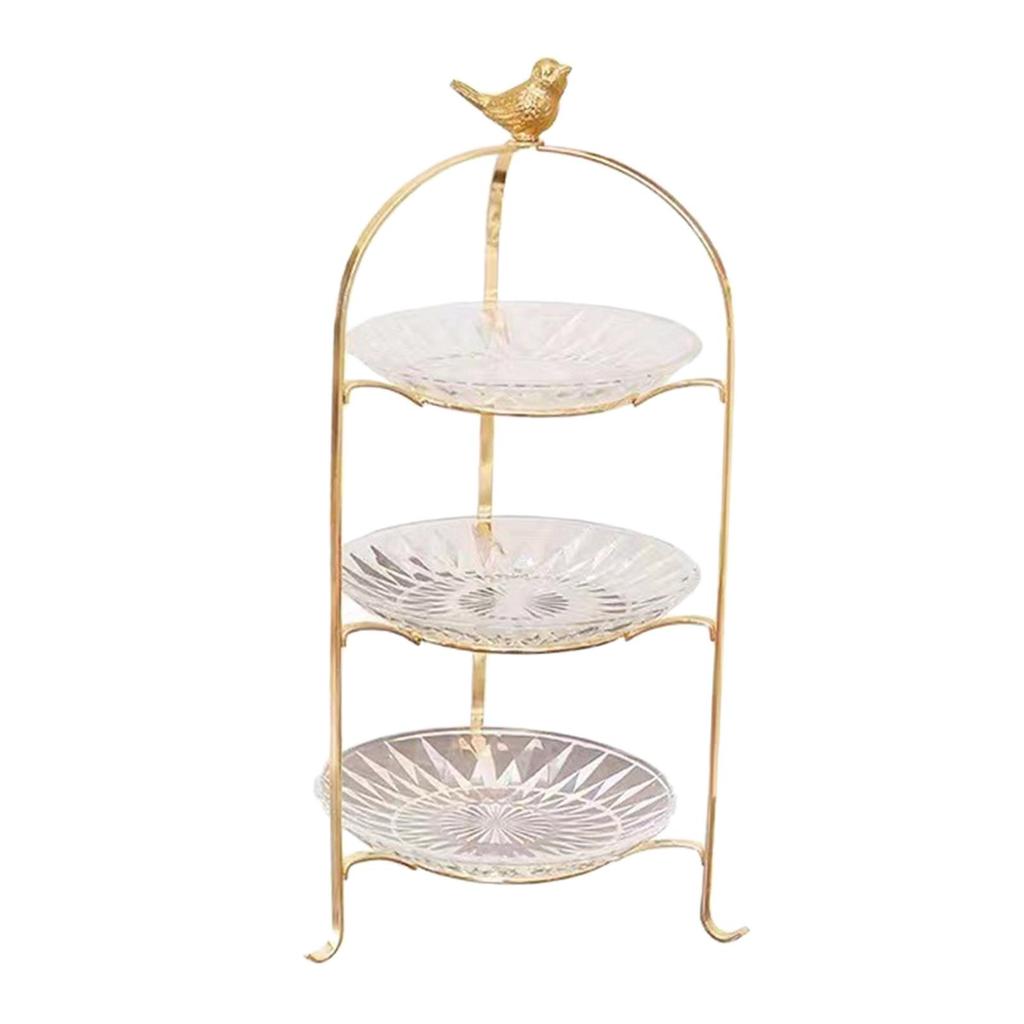 3 Tier Cake Stand Serving Tray Decor Dessert Removable Plate Display Cupcake for
