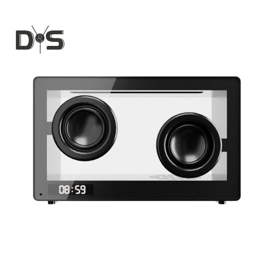 

Беспроводной прозрачный динамик, музыкальный плеер, портативный перезаряжаемый Bluetooth-совместимый музыкальный динамик с подсветкой чёрный