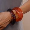 Maillard style, colorful resin, irregular bracelet, geometric temperament, exaggerated bracelet.
