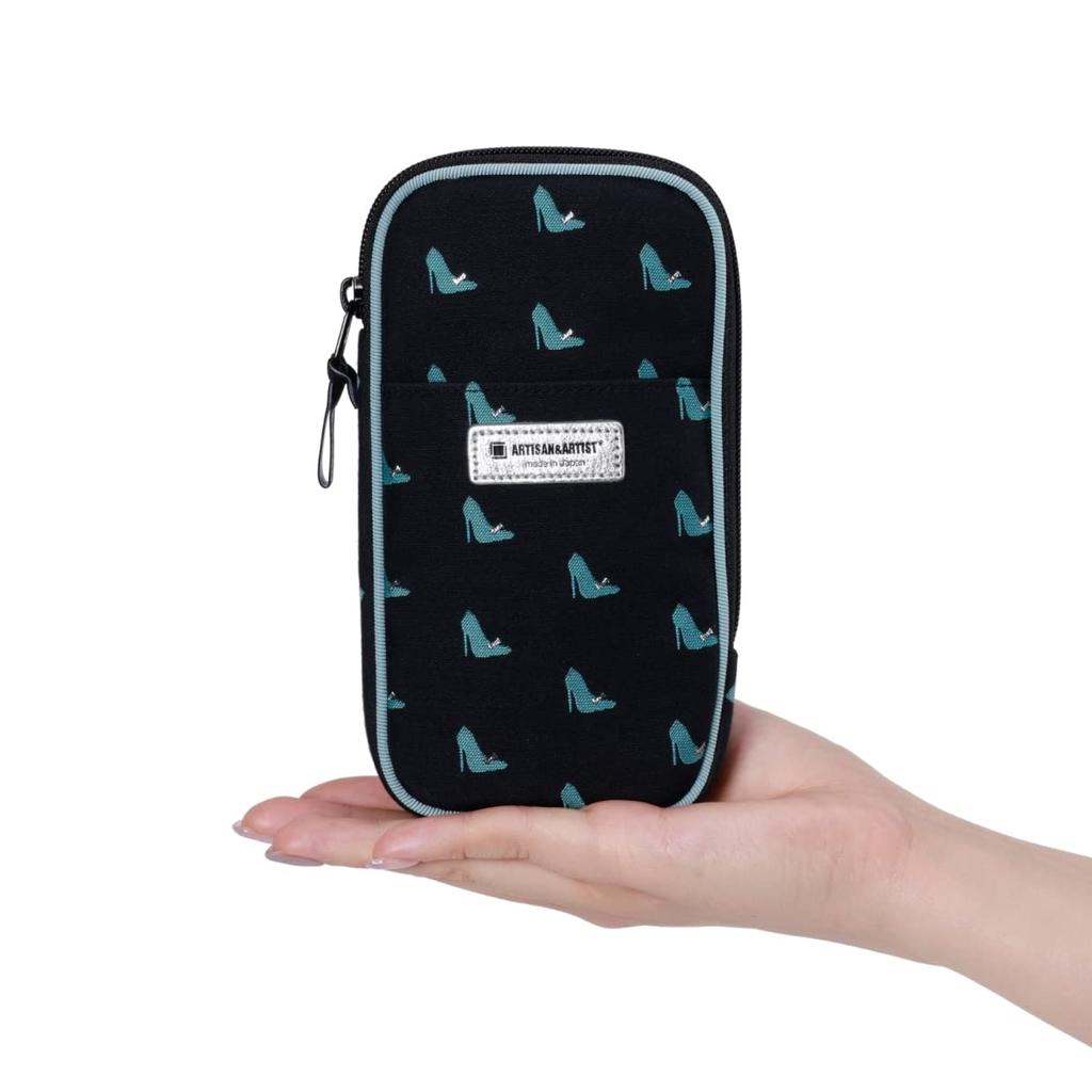 Artisan & Artist Slim Multi-Use Pouch "Wish of a Night" Navy 2OP-SH908 Makeup Pouch by Artisan & Artist*