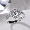 White Ring, Ladies' Fashion, Bride's Engagement, Wedding Ring, Jewelry Gift