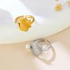 Women's Adjustable Irregular Ocean Pearl Shell Ring - Cool, Simple Style Index Finger Jewelry