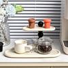 Multifunctional Cloud Shape Double Layer Trays Decorative Large Capacity Key Sundry Storage Tray Plastic Storage Rack Desktop
