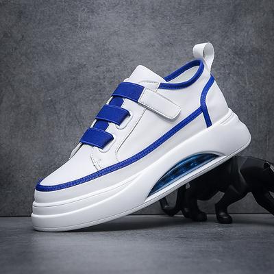 Chaussures pour hommes tendance printemps et été nouvelles petites chaussures blanches design boucle bord élastique chaussures paresseuses couleur polyvalente personnalisée coussin d'air t