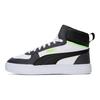 Puma Caven Comfortable Mid-Top Sneakers Unisex Sneakers Black White Green 385843-11
