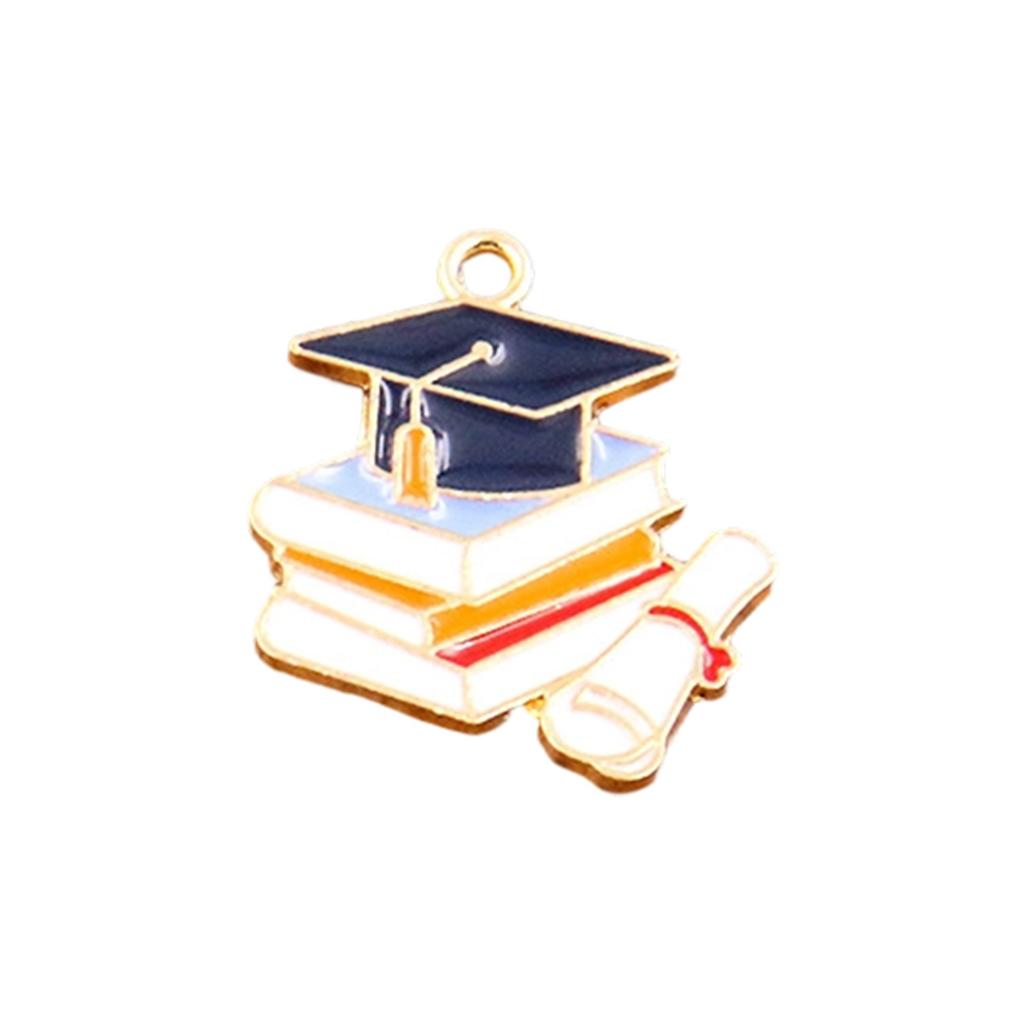 Graduation Season Charm Hat Flower Test Paper Pendant