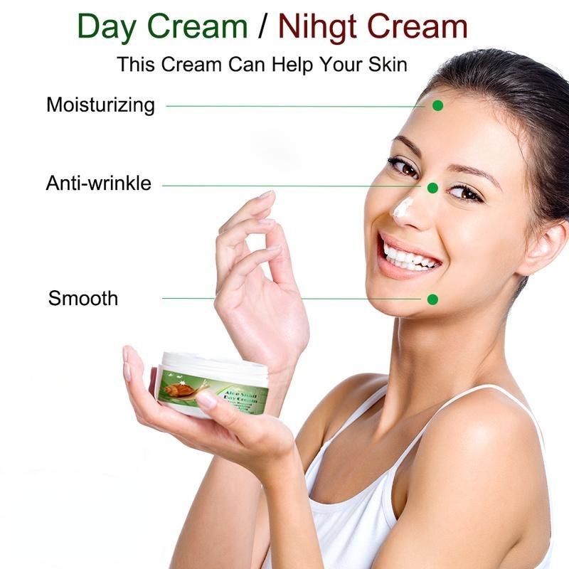 Retinolo Lumaca Aloe Crema viso Sbiancante antirughe Idratante Anti-età Viso Giorno Crema da notte Cura della pelle