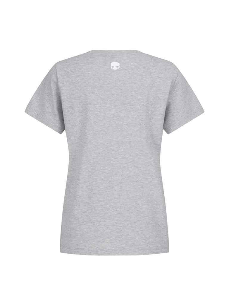 HYDROGEN Women'S Basic Small Logo Short Sleeve Round Neck