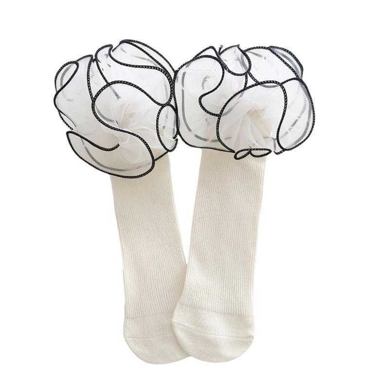 

Breathable Anime Crew Socks Elasticated Lace Border Fashion Accessories Fashion Cotton Socks For Daily Wear вершковий