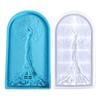 Diy Handmade Products Woman Big Tree Ornament Silicone Mold Scented Gypsum Ornaments Drop Glue Resin Mold for Decoration