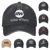 Vintage Robbie Williams Live 2025 Konzert Baseballkappe für Männer Frauen Distressed Gewaschene Snapback-Hut RW Sänger Outdoor Geschenk Hüte