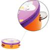 Wood Drum Handheld Tambourine Freestyles Hand Bell Musical Percussion Instrument