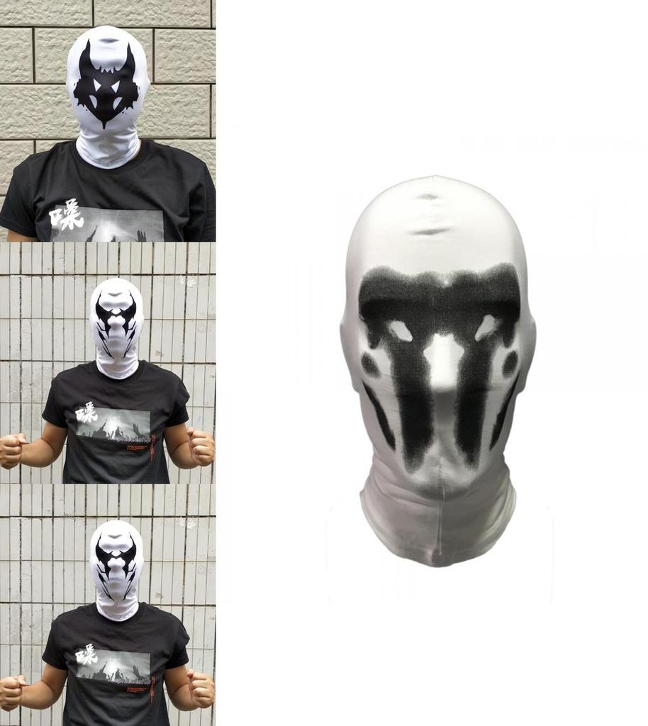 2020 Watchmen Rorschach Mask Cosplay Hooded Face Covering For All Seasons And Genders