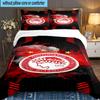 Olympiacos Fc: Set Biancheria da Letto Orgoglio Rosso e Nero 3 Pezzi, Ideale per 1 Copripiumino e 2 Federe Perfetto come Regalo per Fan, Ideale per Camera da Letto, Dormitorio