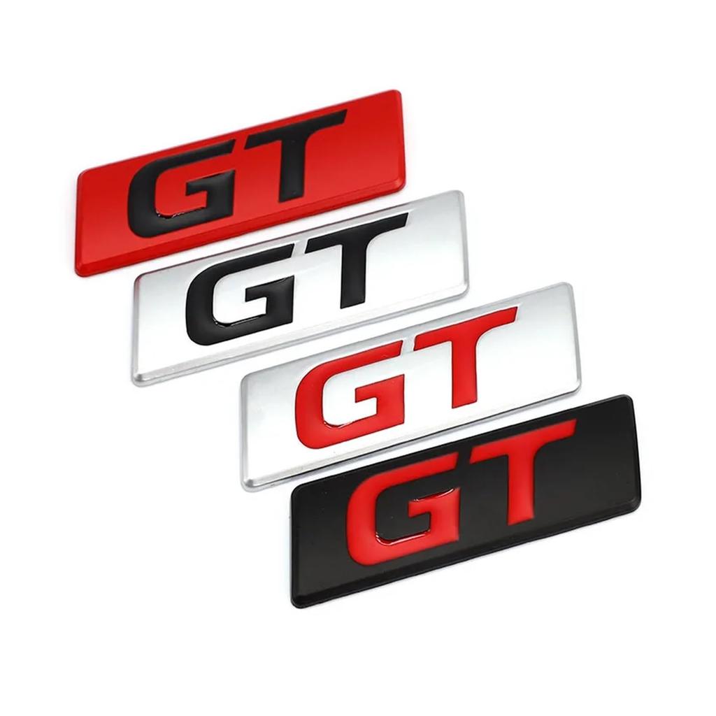 AQXYTBLU Car Sticker GT Badge Emblem Decal Compatible with Hyundai GT Focus Mondeo Forte