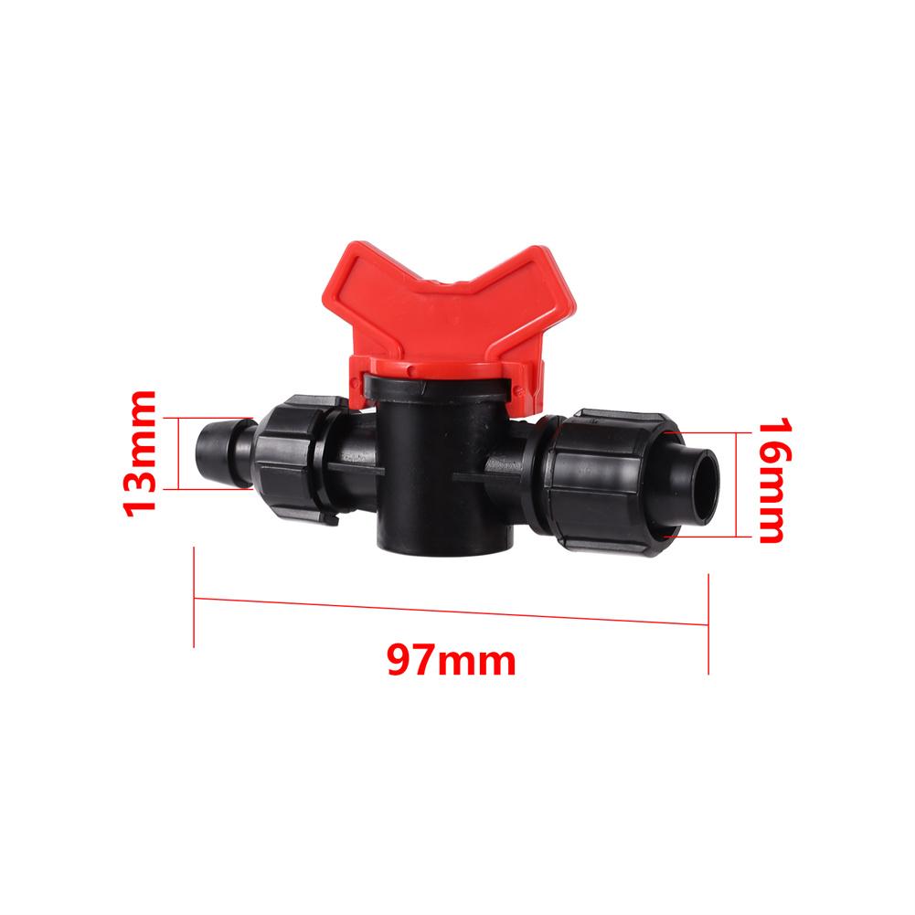 Pipe Valve Water Controller Bypass Valve Garden Tap Connector 1/4'' 3/8'' 1/2'' 5/8'' 3/4'' Tube Drip Irrigation Joint 1/10Pcs