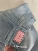 Women's Plus-Size Light High-Waist Wide-Leg Jeans - New 2024 Spring/Autumn Collection