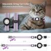 Pet Collar Adjustable Cats Collar with Reflective-Stripe & Tracker-Protector Dogs Nylon Breakaway Collar Pet Supplies