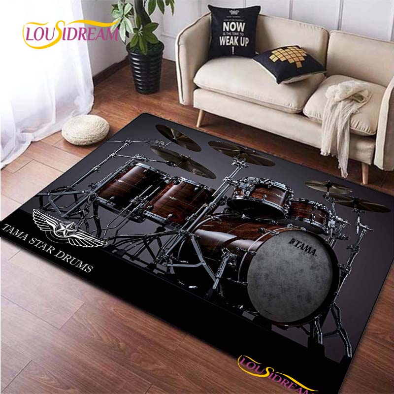 Drums Brand Carpet for Living Room Bedroom Rugs Kitchen Kids Door Unslip Floor Mats Birthday gift photography props Alfombra Rug