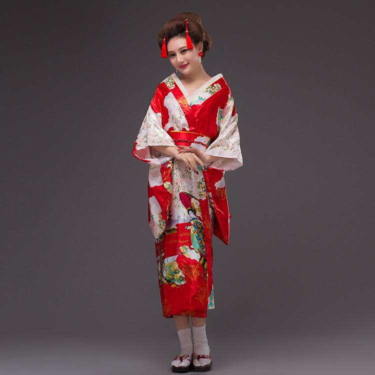 Japanese Yukata Japanese Kimono Women's Traditional Formal Attire Cosplay Photography Anime Performance Stage Costumes