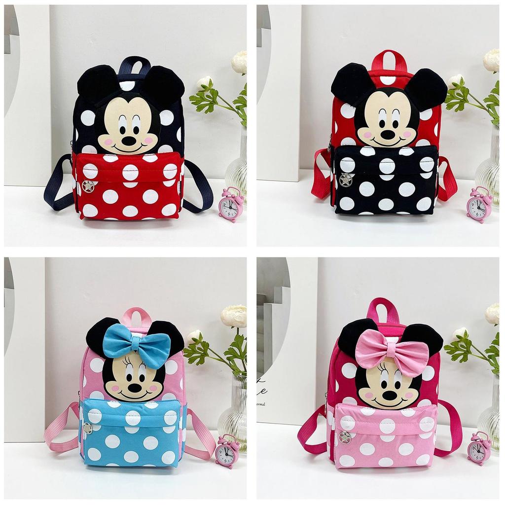 Mouse Kids Backpack Nylon Breathable Design For School And Outdoor Adventures