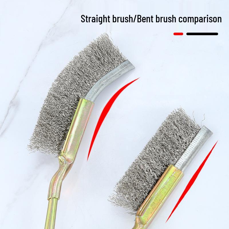 Stainless Steel Wire Brush with Handle - Rust Remover and Barbecue Grill Cleaner
