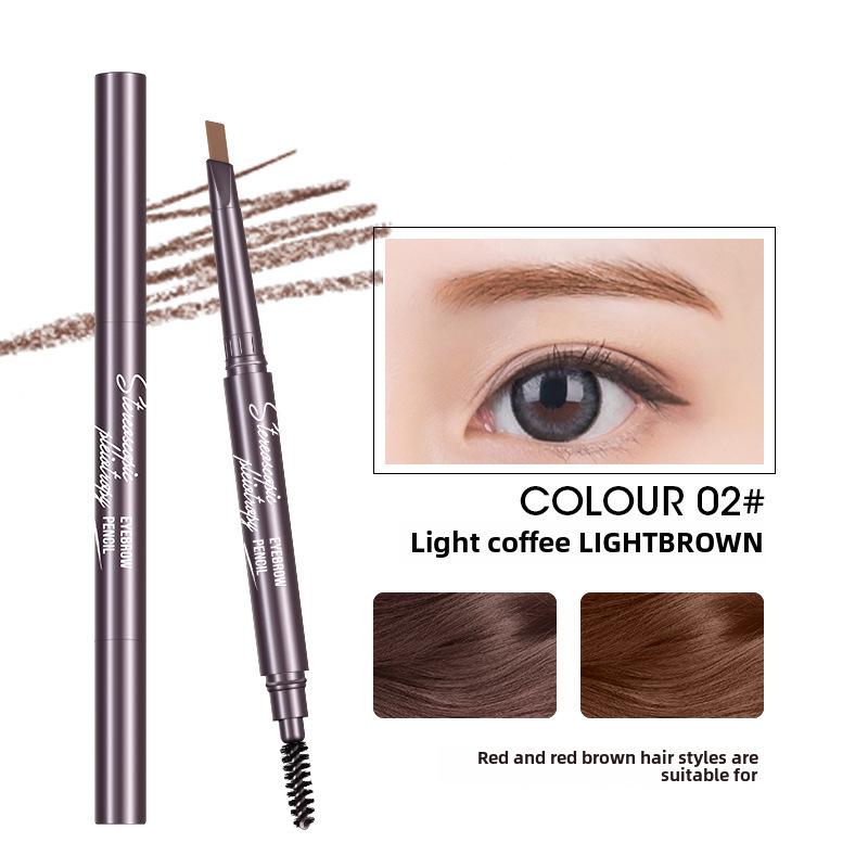 

Водостойкий автоматический вращающийся карандаш для бровей Maioli с двумя концами - треугольный кончик, долговечный, устойчивый к поту, не размазывается