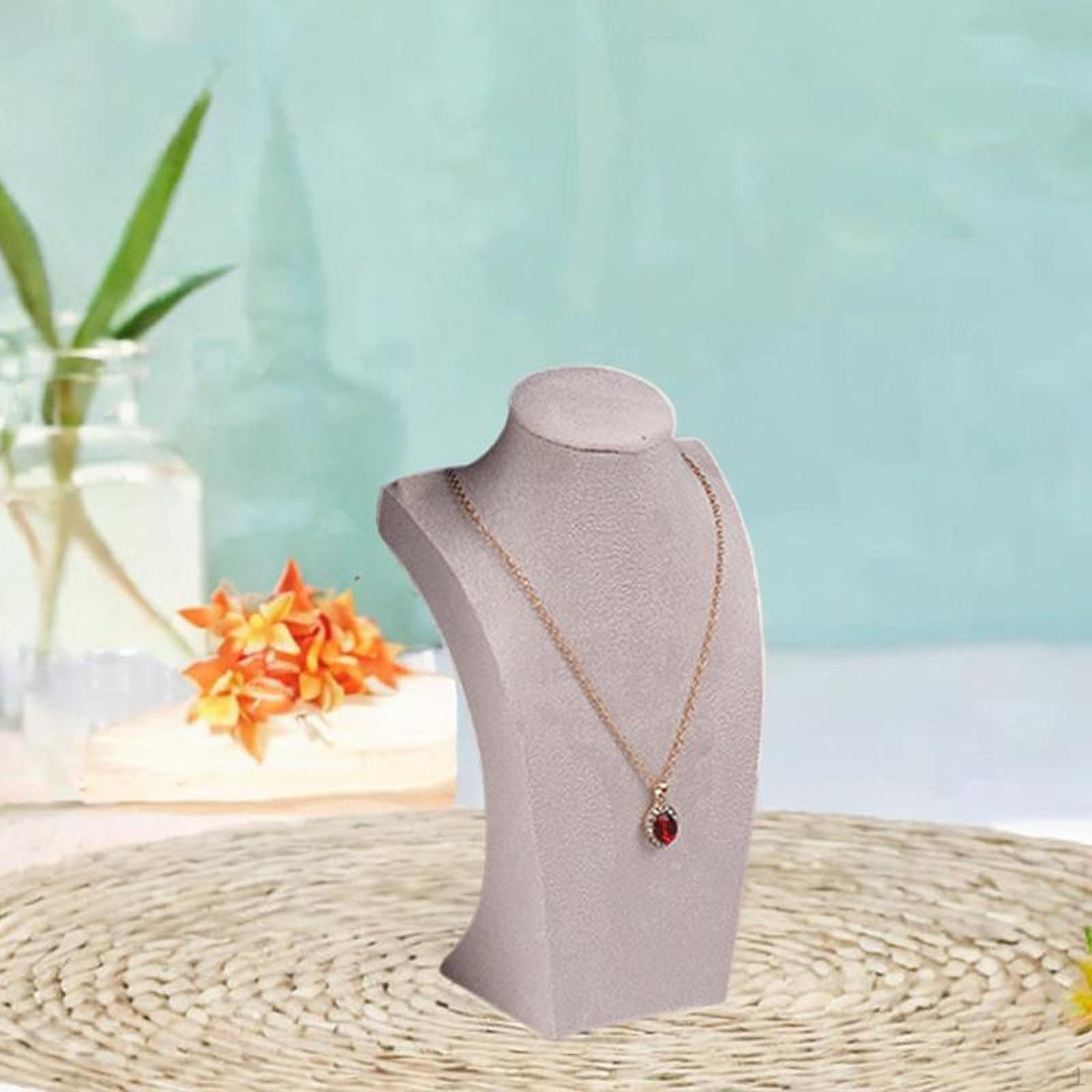 

Подставка для ожерелья, бюст, устойчивый манекен, органайзер для ювелирных изделий 12cmx20cm