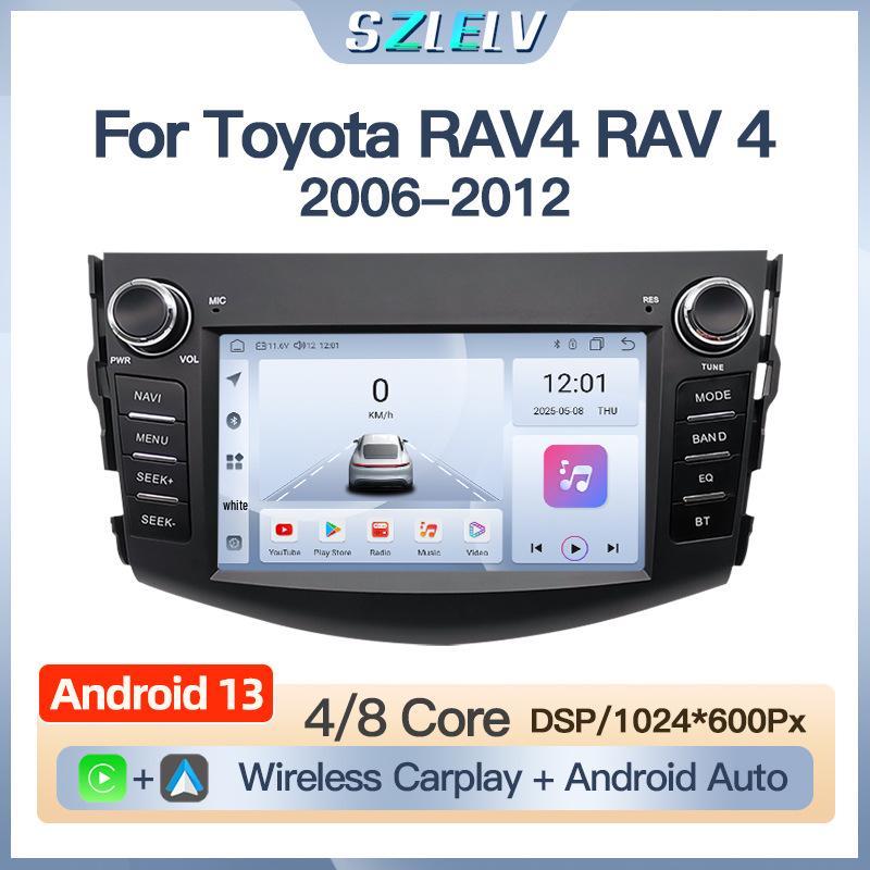 RAV4 Android HD Large Screen Navigation & Reversing Camera with Multimedia & Wireless Connectivity