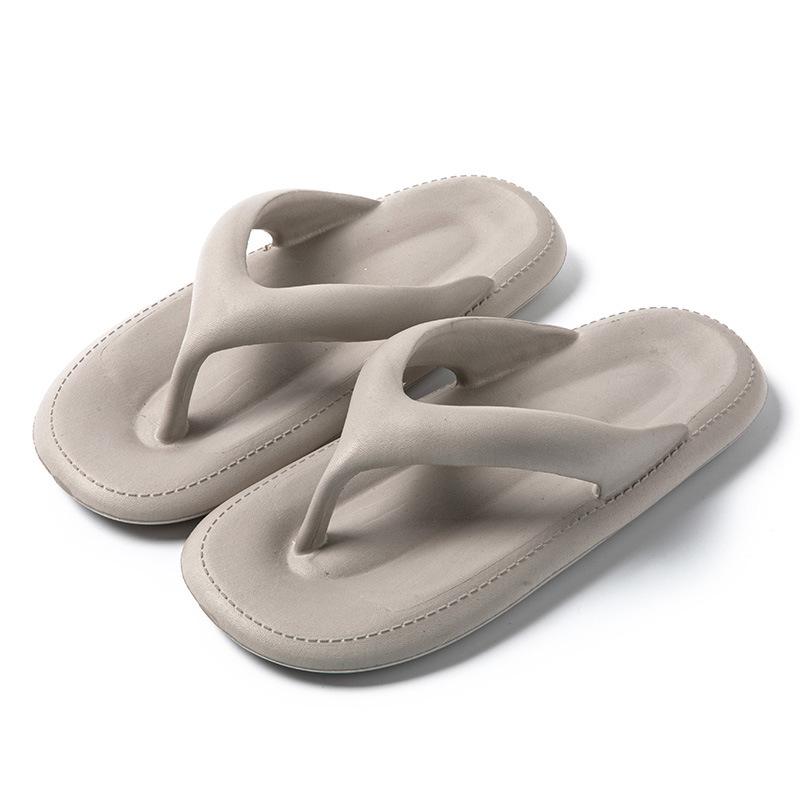 Ladies' Flip Flops For Women Cozy Slides Soft Sea Beach Sandals Slippers Indoor Home Women's Shoes Solid Color
