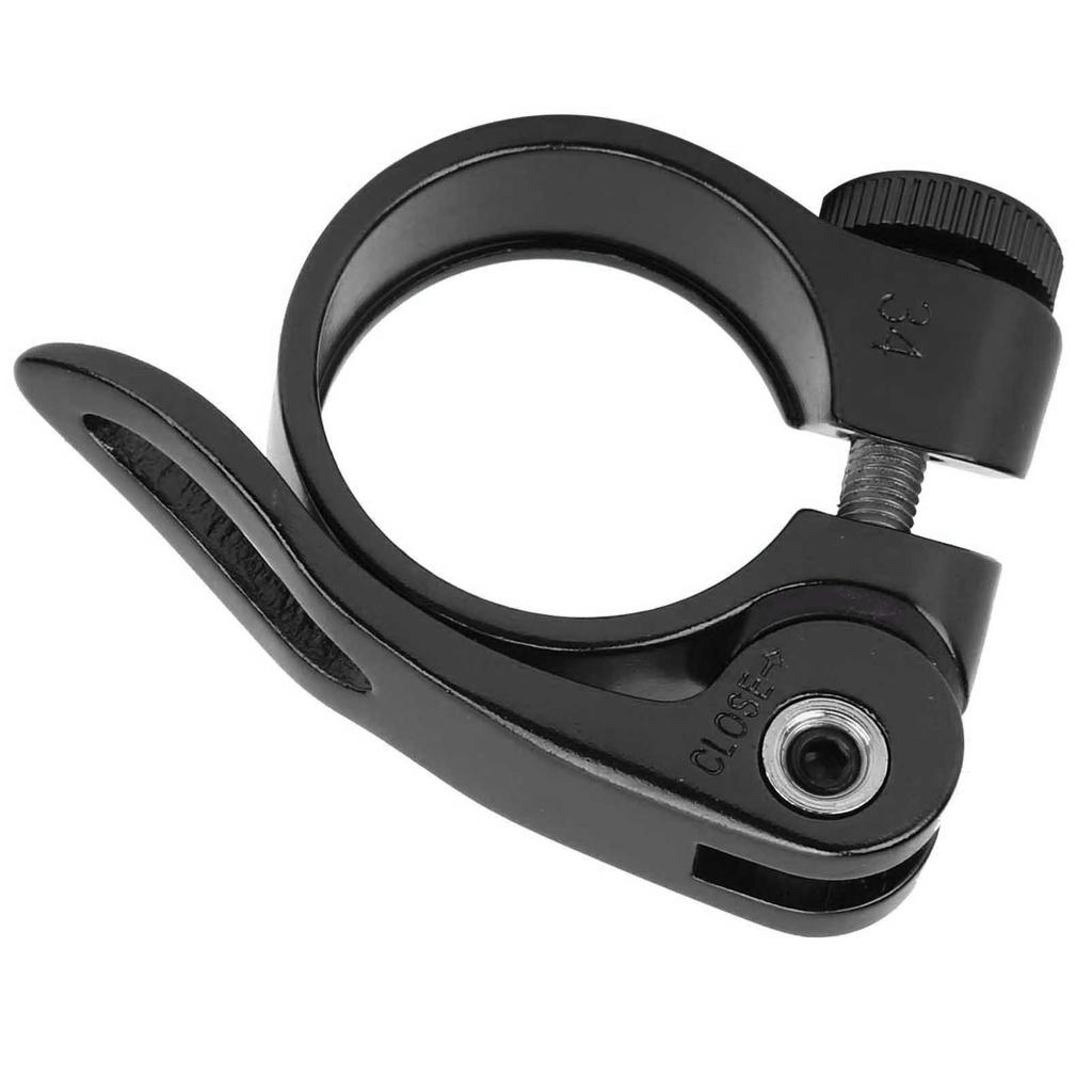 Collier de serrage de selle à dégagement rapide en alliage d'aluminium pour vélo de route et de montagne pour XT-C68 31,8 mm(Noir )