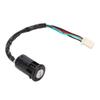 Ignition Switch Key with Cap 4 Wires Starter Ignition Key Switch Replacement for SUNL ATV 50ml 70ml 90ml 110ml 125ml
