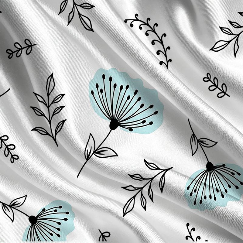 Women's Basic Short Sleeve T-Shirt, Minimalist Floral Design, Soft & Comfortable, Versatile for Casual Outings & Girls' Gatherings