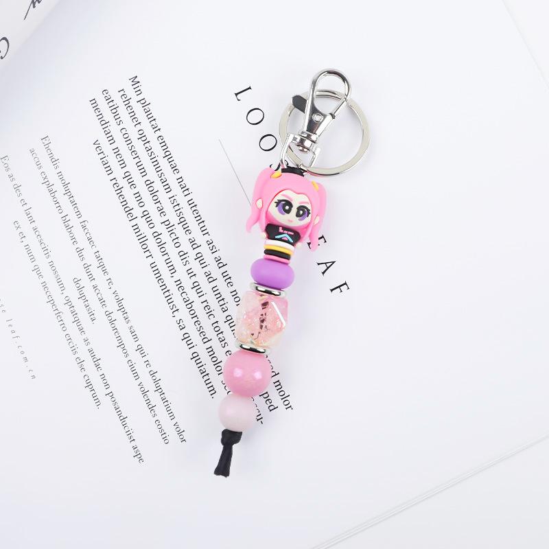 Милый KPOP Охотники на ведьм 3D Силиконовый Брелок с Бусинами для Сумки, Подвеска для Мобильного Телефона, Брелок