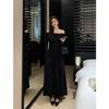 2023 Luxury One-Shoulder White Long-Sleeve Autumn Dress for Women