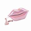 Electroplating Pink Funny Lip Telephone WX‑3016 Fashionable Number Storage Function