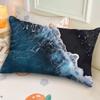 High-End Luxury Free-Style Ocean Wave Beach Sofa Cushion,Rectangular Bed Backrest