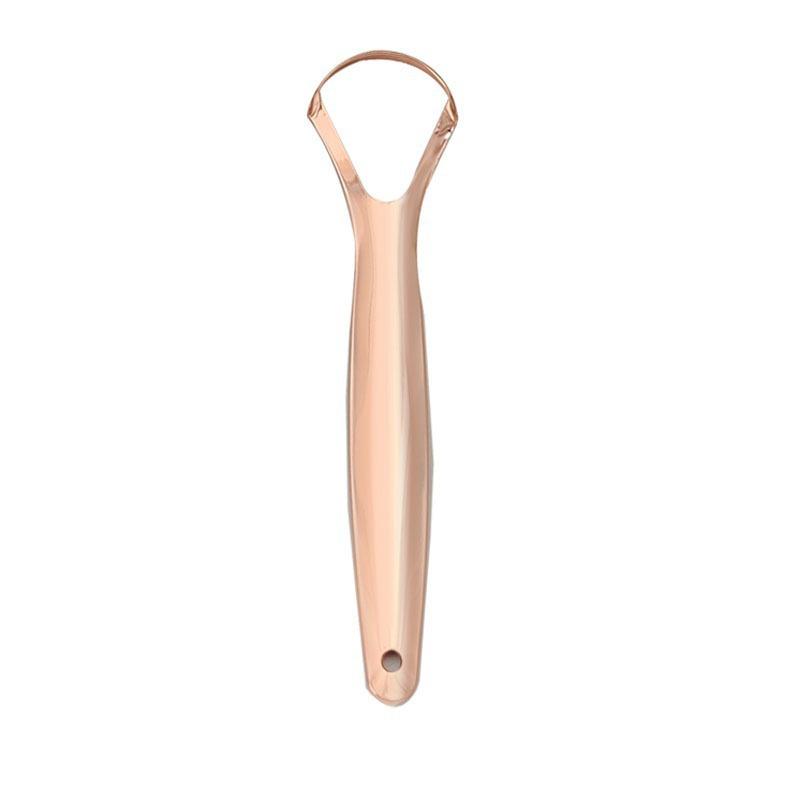 Stainless Steel Adult Tongue Scraper & Bad Breath Remover U-Shaped Brush Cleaner