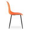 WAT chair orange / black legs x 1