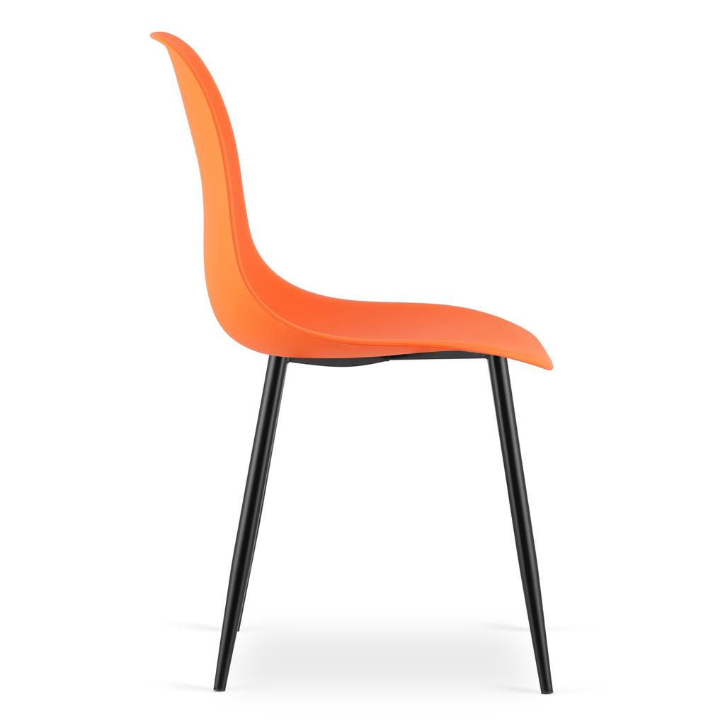 WAT chair orange / black legs x 1