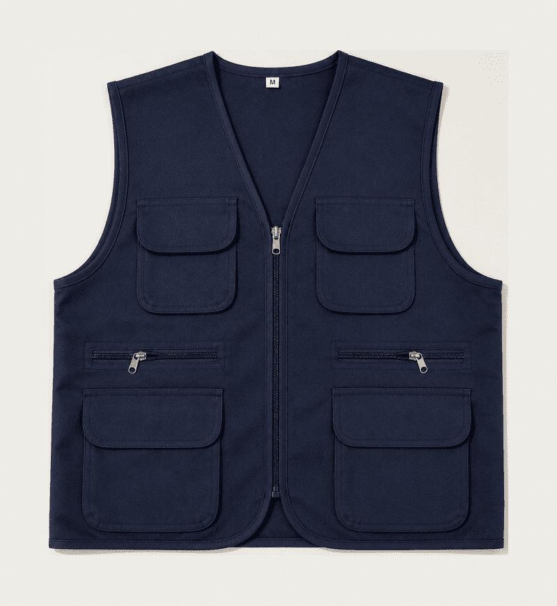 Custom Logo Multi-Pocket Volunteer Vest for Community and Photography Events