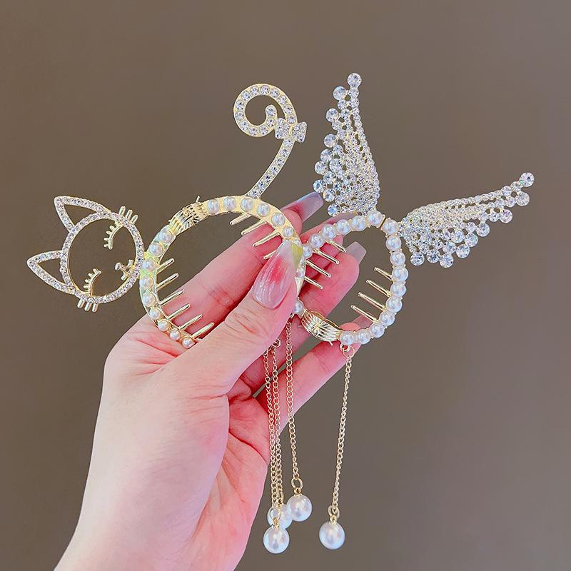 Girls' Tassel Bun Ponytail Hairpin: Versatile Fashion Hair Accessory