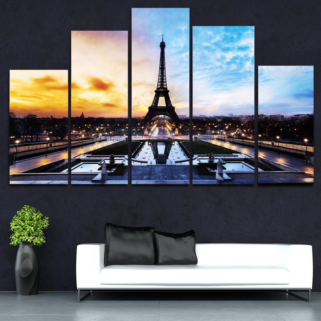Eiffel Tower 5PCS HD Canvas print Painting Home decor Picture Wall art Poster Eiffel Tower 5PCS HD Canvas print Painting Home decor Picture Wall art Poster