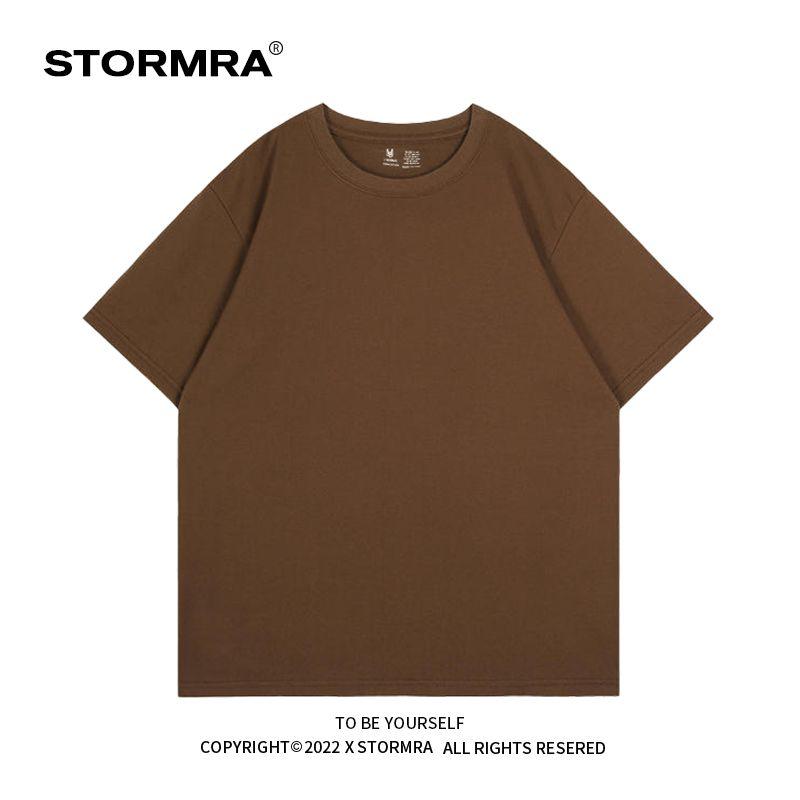 

Minimalist Pure Color Bottoming Shirt Preppy Style Short Sleeve T-Shirt