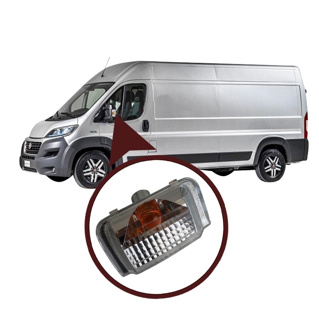 ESC Auto Parts ESP909-1 Side Door Wing Mirror Indicator Lamp ORANGE Lens LEFT 71748252, 6325.H0 for Fiat Peugeot Citroen MK3