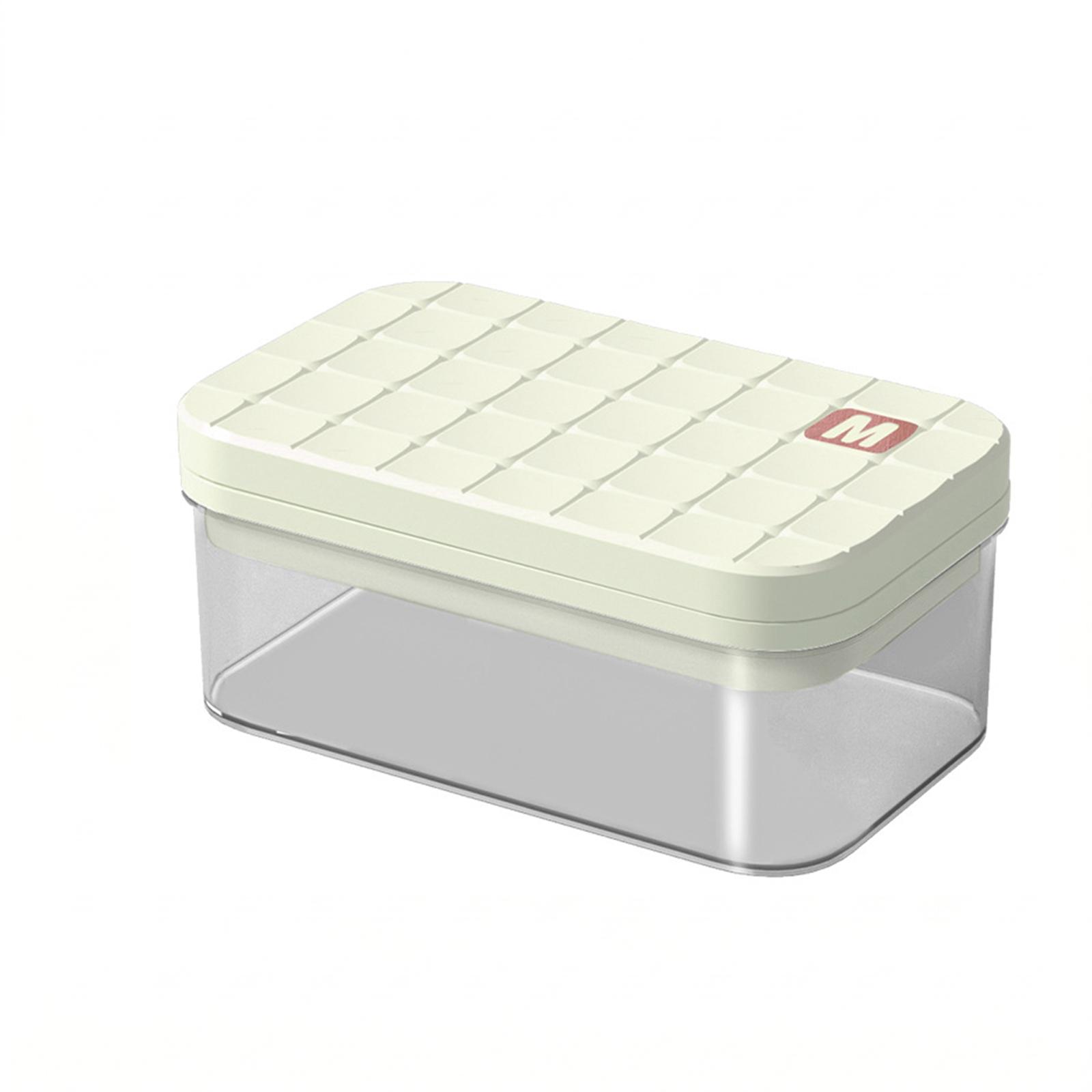

Food Grade Silicone Ice Cube Tray with Press Lid for Home Use Easy Release Flexible Ice Mold for Drinks and Frozen Treats One Size