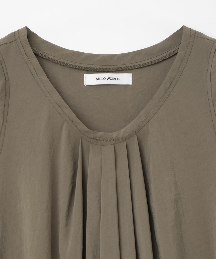 Milo Woman Smoke Asymmetric Midi Dress [Brown]