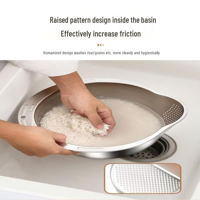 ZISIZ Stainless Steel Slanted Draining Basin