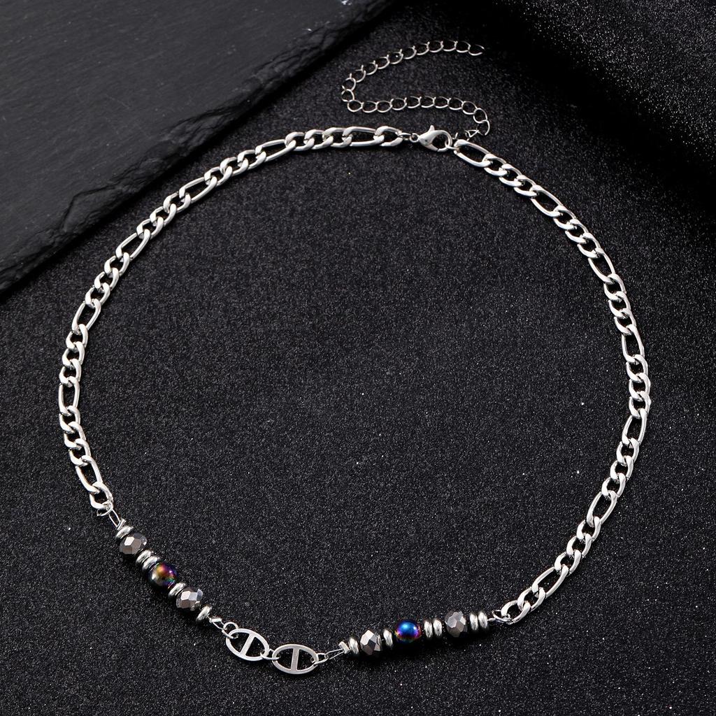 Fashion Advanced Feeling Handmade Imitation Pearl Flower Imitation Zircon Inlaid Colored Imitation Gemstone Collarbone Chain Necklace Pendant